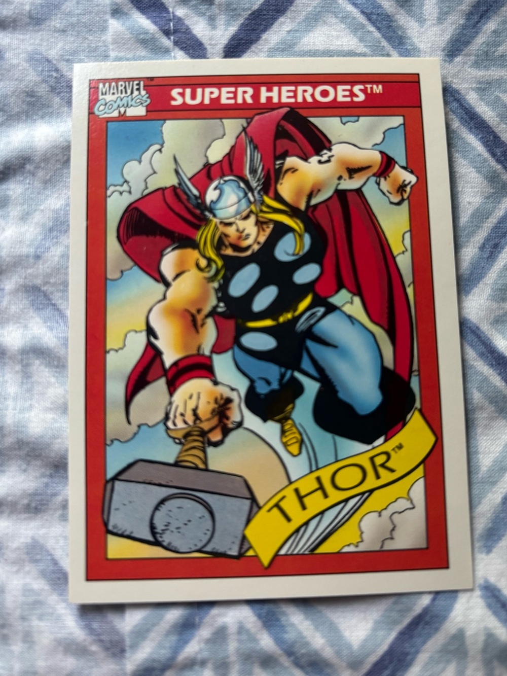 1990 Impel Marvel Universe Thor #19 Trading Card. Marvel Comics